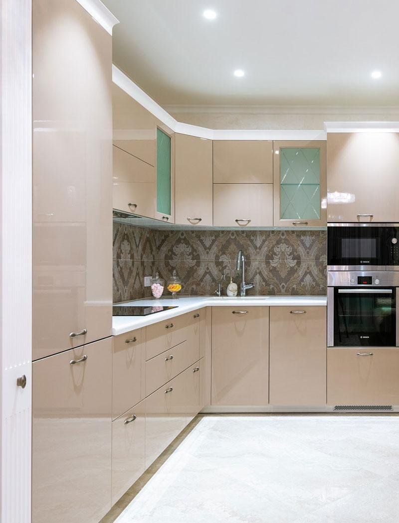 Kitchen artificial wood polylack