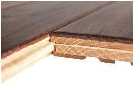 Tongue and groove engineered wood installation